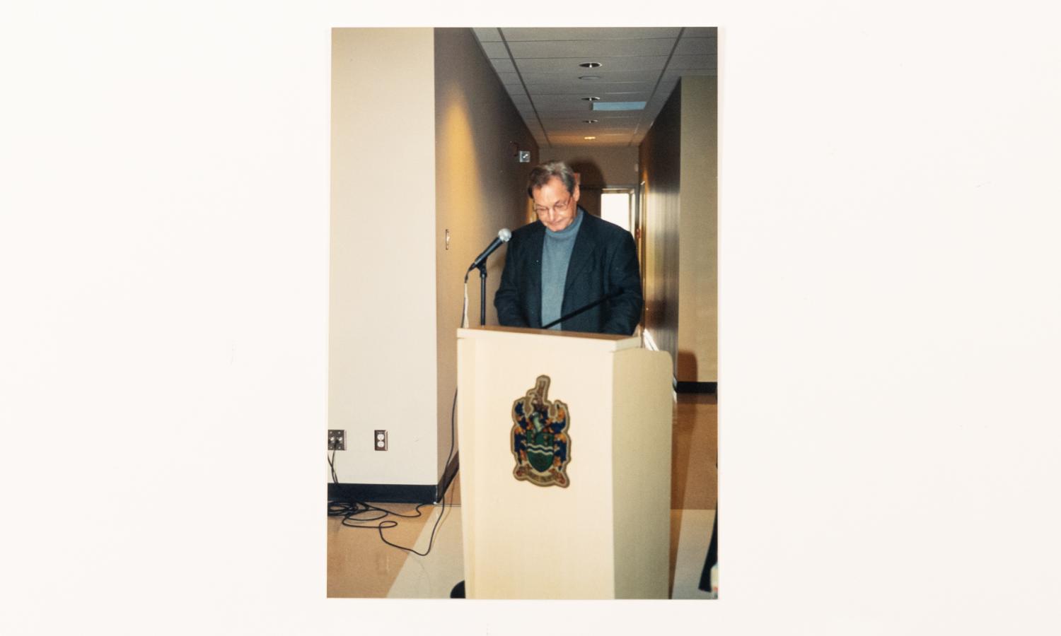 Grand opening of new Headingley Community Centre, October 28, 2004 - Mayor Wilf Talillieu 