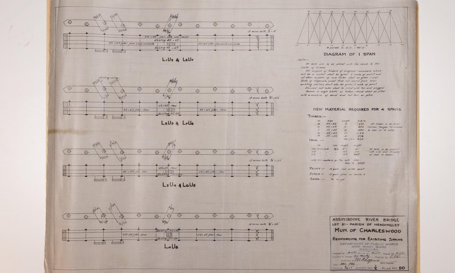 Blueprints & Construction Plans - Headingley Bridge