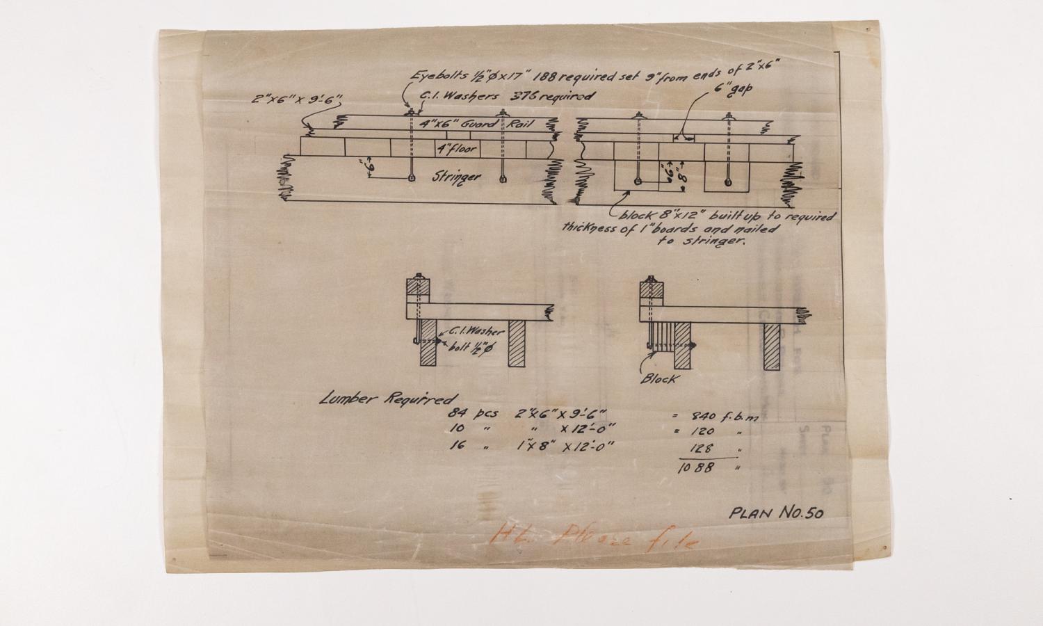 Blueprints & Construction Plans - Headingley Bridge