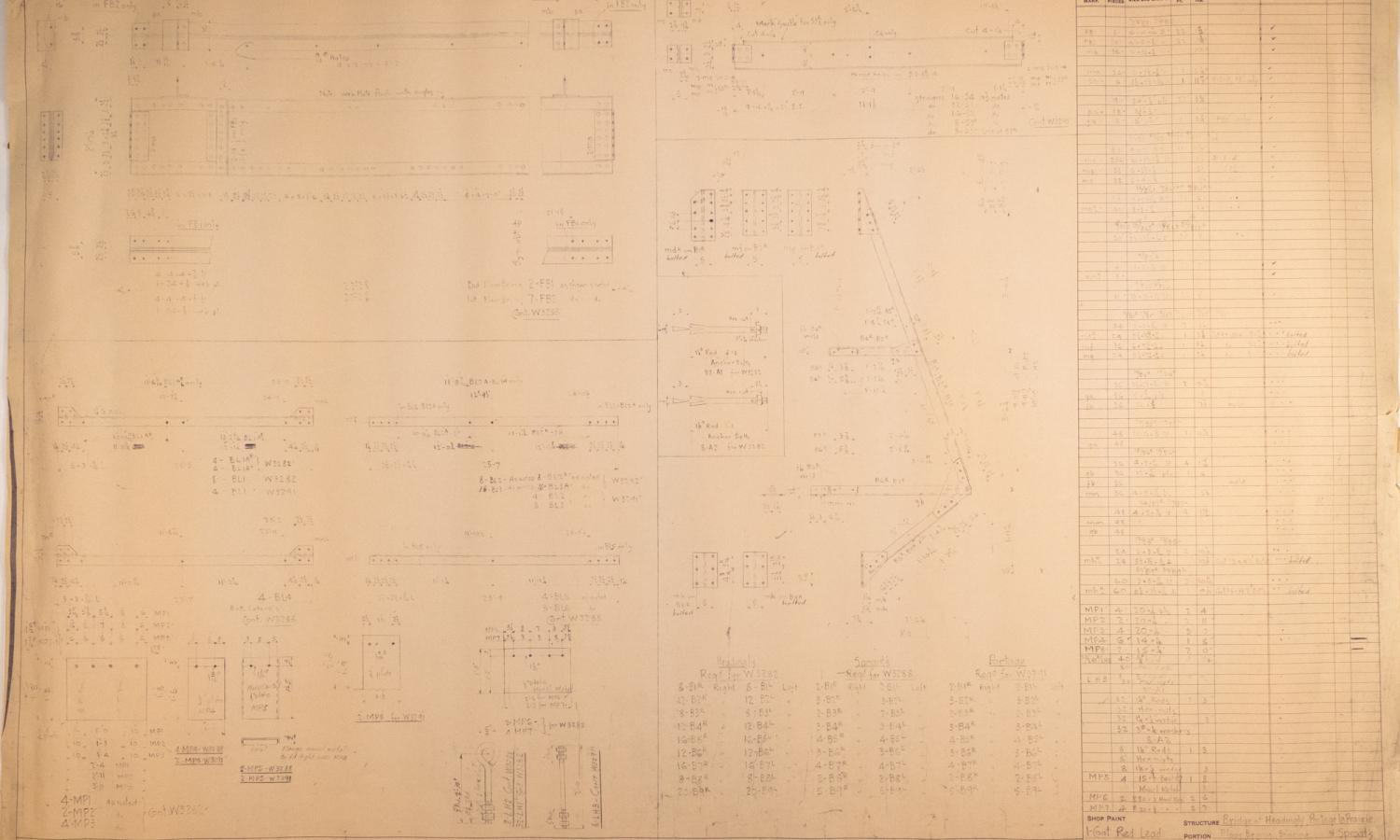 Blueprints & Construction Plans - Headingley Bridge