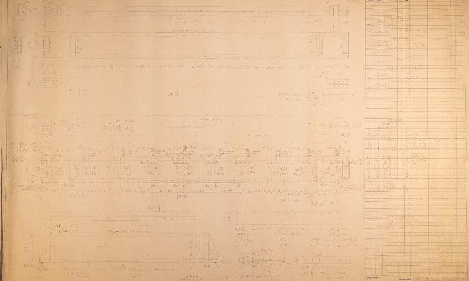 Blueprints & Construction Plans - Headingley Bridge