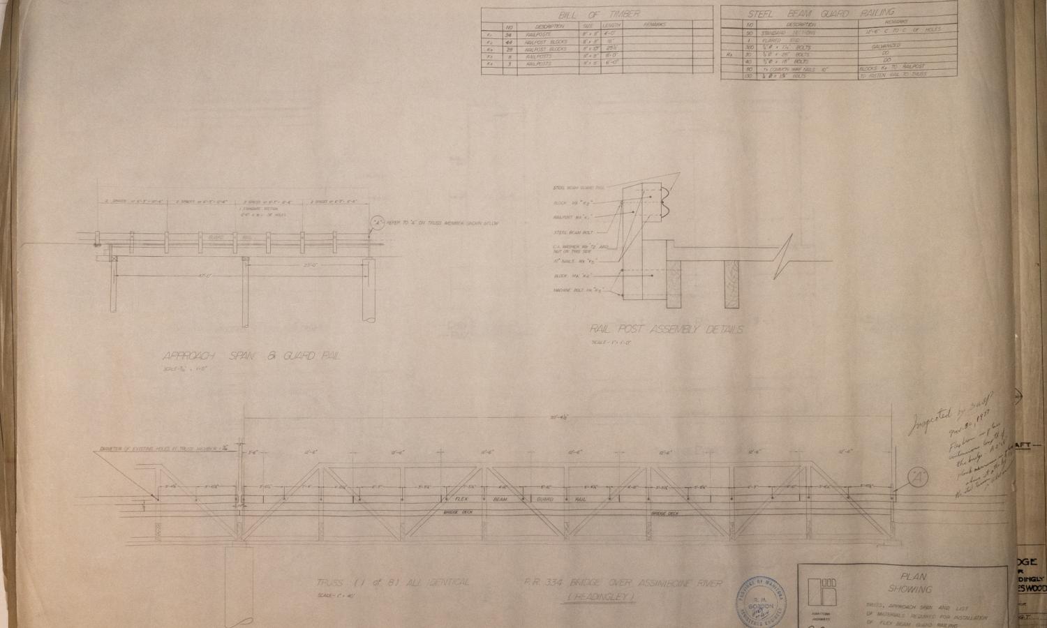 Blueprints & Construction Plans - Headingley Bridge