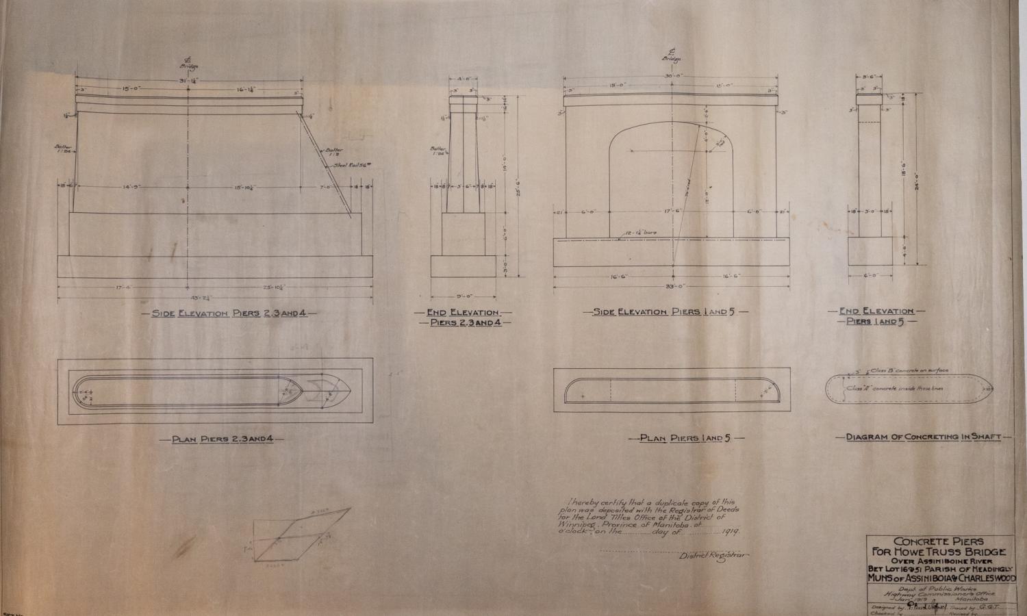 Blueprints & Construction Plans - Headingley Bridge