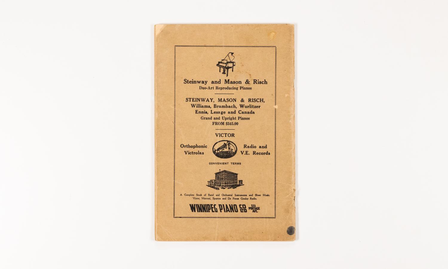 Headingley Agricultural Society 29th Annual Prize List July 26, 1929