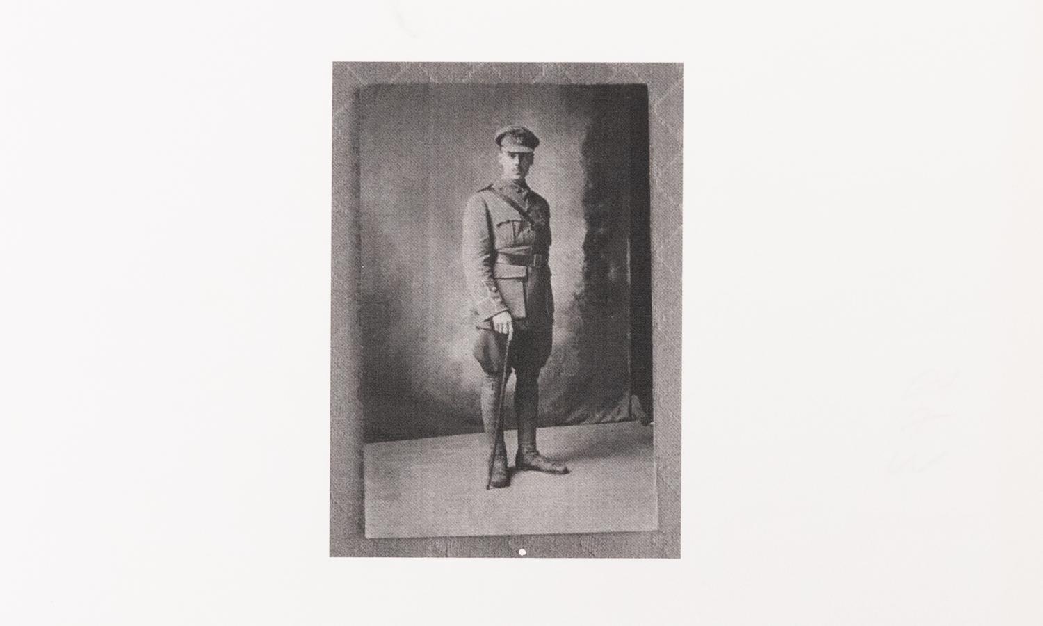 Dudley Acheson - with swagger stick