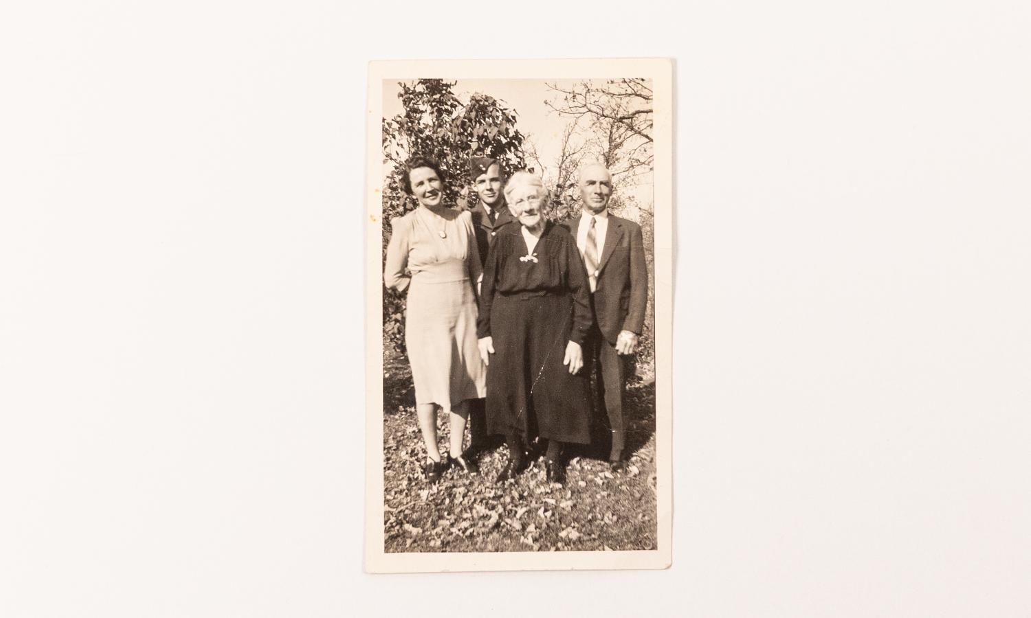 Duncan Brown with Harry Brown (father), Martha (mother), and Margerat (sister) 