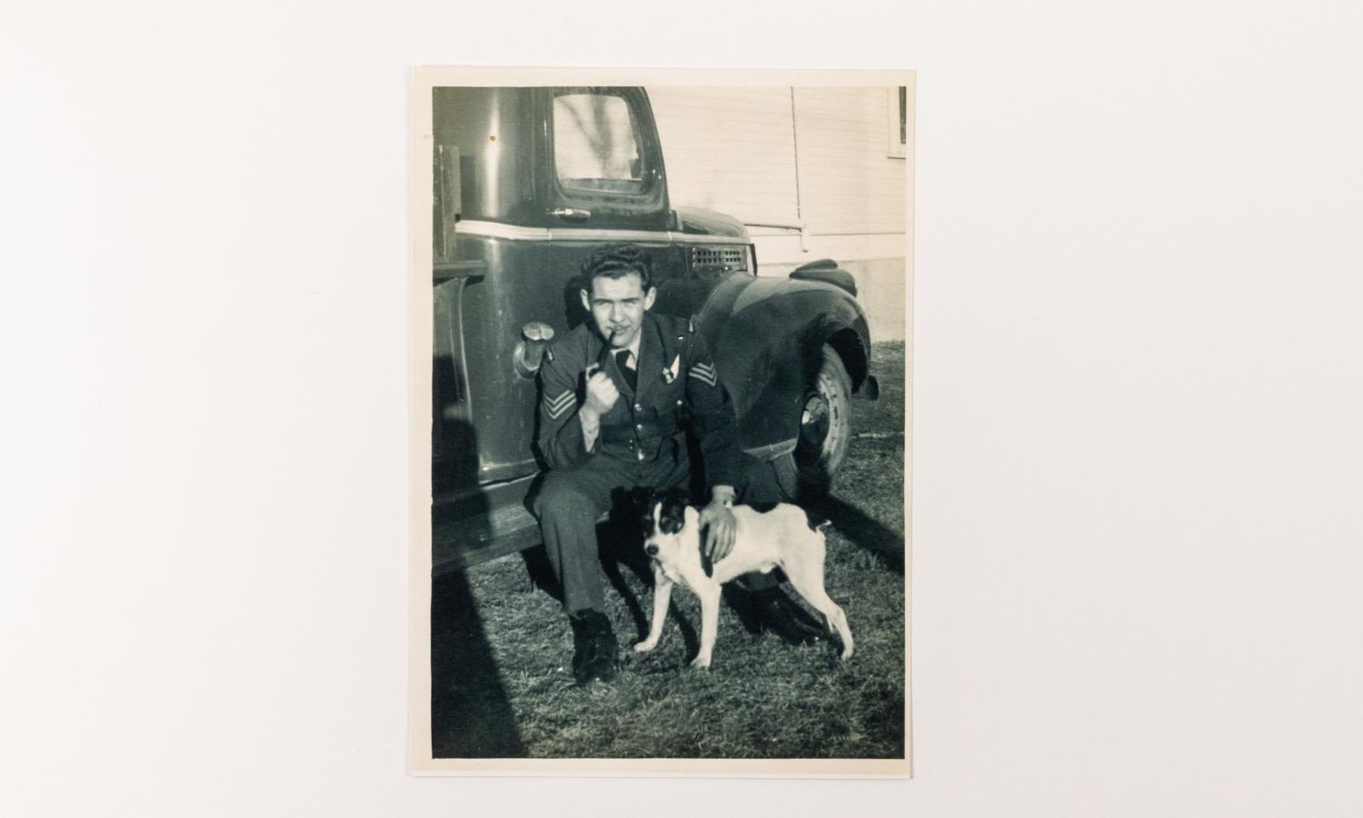 Duncan Brown with dog
