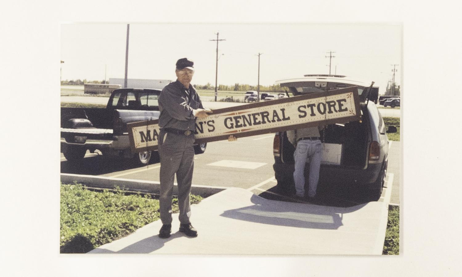 Richard Wiebe will bring all the signs in another truck road. 