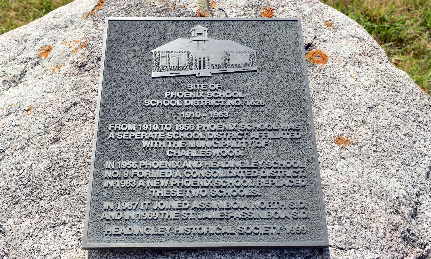 Plaque - Site of Pheonix School District