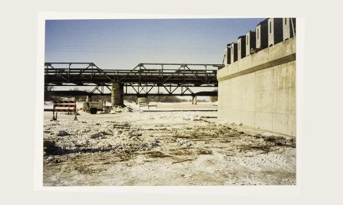 Building new Taylor Bridge 1997 - Locations beside first Steel Bridge