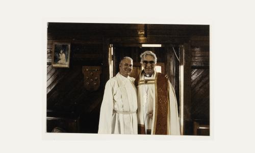 The church had many anniversaries over the years. 1985 with Rev. Jack Clark and Bishop Walter Jones with reception in the community hall. 