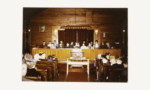 United Church senior choir, Mothers Day 1963 Mrs. Hilda Nyerod was the director