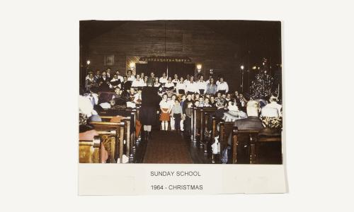 Junior choir and Sunday School - 1964