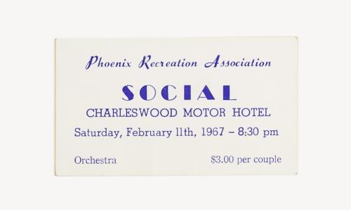 Pheonix Recreation Association - "Social" Charleswood Motor Hotel, 1967