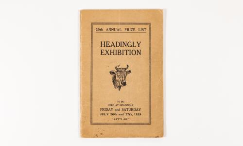  Headingley Agricultural Society 29th Annual Prize List July 26, 1929