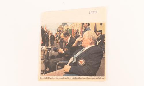 Bill Sanders - "Moment of Silence" Winnipeg Free Press 1994