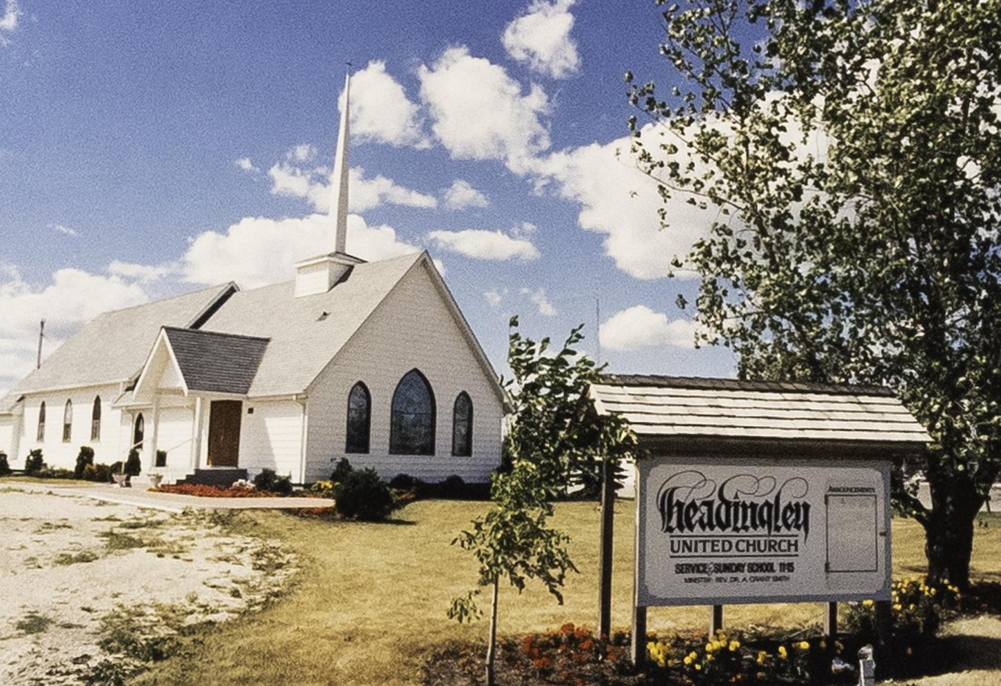 1991, basement expanded for space and furnace. Back of sanctuary was removed and space added to the sanctuary. Reception area added with new entry way into church as it stands today. (changed to end)