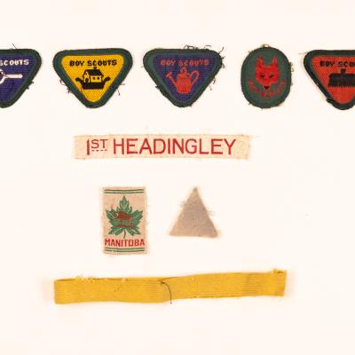 Sew on patches: Boyscouts & Headingley